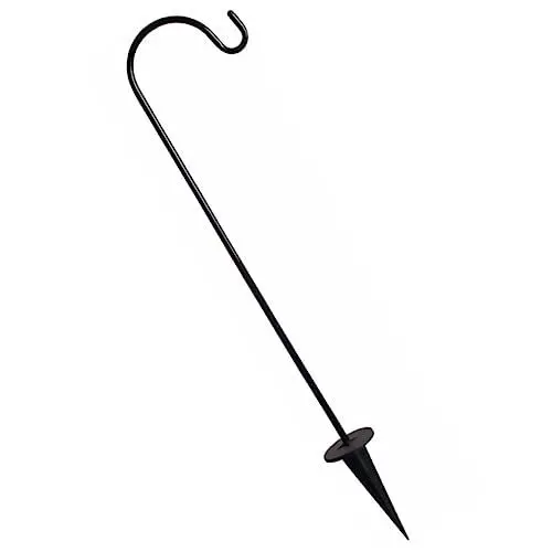 Produktbild: Yardwe Metallständer Bodenstecker Aus Eisen Verstellbarer Ständer Robuste Solarleuchten Für Den Außenbereich Pfähle Robuster Haken Für Blumenkörbe Metallaufhänger Vogelfutterstation Kit