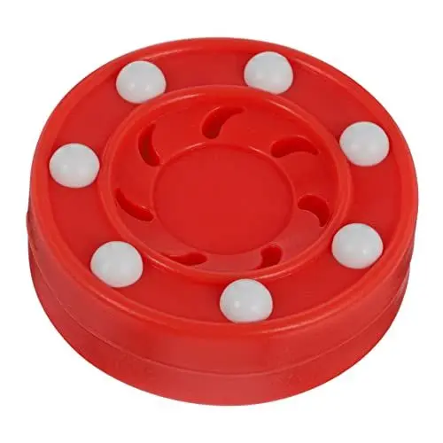 Produktbild: Yardwe Outdoor-Zubehör 2 STK Tintenroller Hockeypuck Für Trockenes Land Umgangstraining Streethockey Puckhockey Rollpuck Pucks Trainieren Profi Pp Rot Mann Männer Und Frauen Spielzeugset