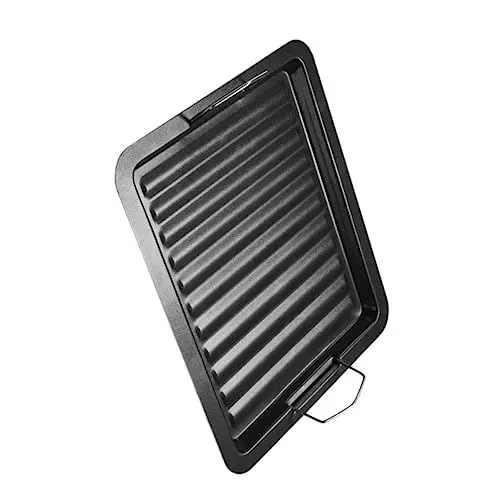 Produktbild: Yardwe Outdoor-Zubehör Bratpfanne Aus Edelstahl Grills Antihaftbeschichtetes Backblech Herd Grillplatte Grillplatte Aus Edelstahl Grillpfanne Aus Edelstahl Bratwerkzeug Für Den Pizzablech