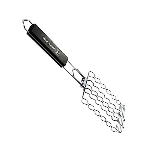 Produktbild: Yardwe Outdoor-Zubehör Grillzange Grillnetz Für Außengrill Gemüse Hotdogs Netzgrill Fischkorb Zum Grillen Grillgestell Wurstgrill Holz Rindfleisch Grillkorb Grillwerkzeug Grillmatte