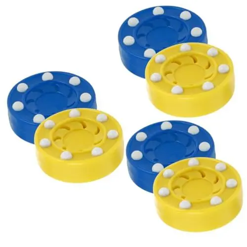 Produktbild: Yardwe Trainingszubehör 6 STK Eishockey Rollerball Street-Hockey-Pucks Pucks üben Eishockey aus Plastik Hockeybälle zum Üben Sport Zubehör Werkzeug Rollschuhlaufen Kind einstellen Abs