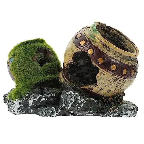Produktbild: Yardwe Vivid Broken Shaped Hideout Für Aquarien Dekoration Hochwertigem Als Versteck Für Fische Und Garnelen Langlebig Und