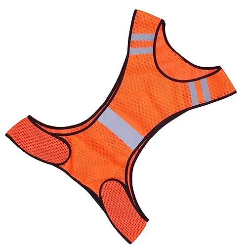 Produktbild: Yardwe Warnweste reflektierende Laufweste Laufjacke orange Jacke Trainingsjacken Sport Jacke Muskelshirt Tanktops Blazer reflektierende Jacke Netz Reflektierende Westen