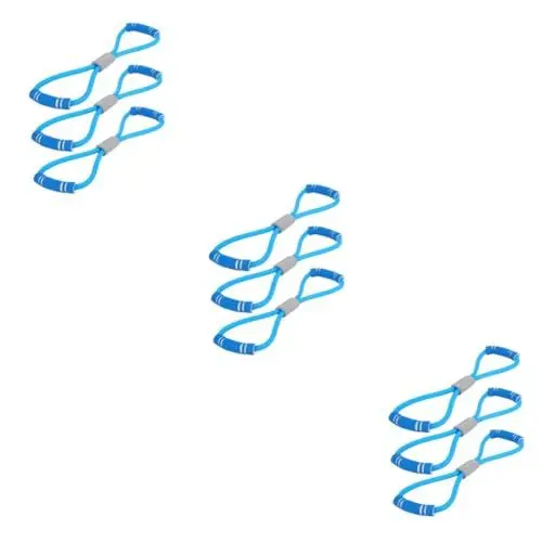 Produktbild: Yardwe Widerstandsband 9 Stück Elastisches Emulsionsseil Fitness Fitnessbänder