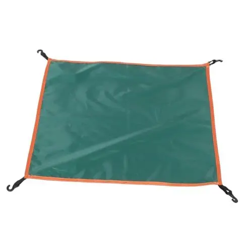 Produktbild: Yardwe Zeltspitze Camping zubehör wasserdichte Zeltplane Campingzubehör wasserdichte Zeltabdeckung Outdoor-Accessoire wiederverwendbarer Zelt-Sonnenschutz Silberbeschichtetes Tuch Green