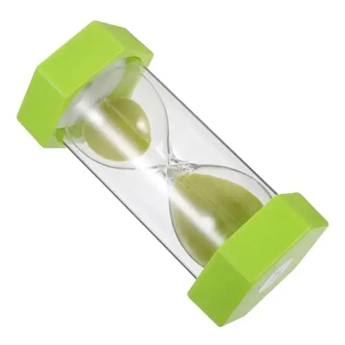Produktbild: Yardwe lernuhr Kinder kinderlernuhr Timer zum Zähneputzen Sanduhr Kunststoff Wohnkultur Kinderschmuck Geschenkzubehör Multifunktions-Sanduhr- Haushalt Gras-Grün Schreibtisch