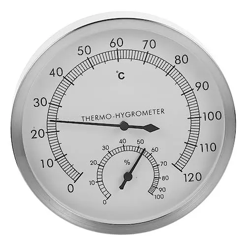 Produktbild: Yardwe Präzises Sauna-innen-hygrometer Aus Edelstahl Für Den Poolraum Multifunktional