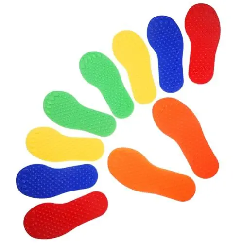 Produktbild: YARNOW 10St Bodenmarkierungen floormarker spielfeldmarkierung Farbige Markierungen Grafik auf Teppichfleck Teppichmarkierungen Sport das Schild Wahrzeichen Hilfsstoffe Kind Tennis PVC