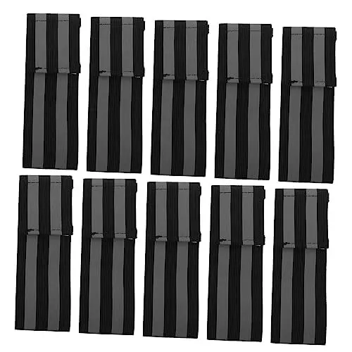 Produktbild: YARNOW 10St reflektierende Ausrüstung reflektierender Riemen reflektierende Sicherheitsbänder kreative Band draussen Armband Weste Reflektierendes Band Nachtlauf Laufgürtel Gummiband