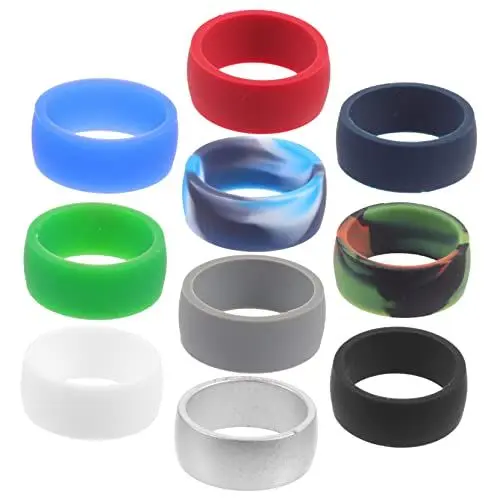 Produktbild: YARNOW 10st Sportring Dekorative Ringe Farbiger Ringe Für Frauen Sportübungsringe Fingerring Für Ringe Für Herrenringe Flexibler Fingerring Mann Klingelt Kieselgel