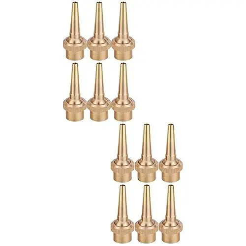 Produktbild: YARNOW 12 STK Teich Auto Bling Zubehör Autoreinigungsdüse Ersatzdüse Schlauchdüsenarmaturen Fontänendüse Kehrmaschine Messingbeschläge Auto Zubehör Autozubehör Alles Bronze Ausrüstung