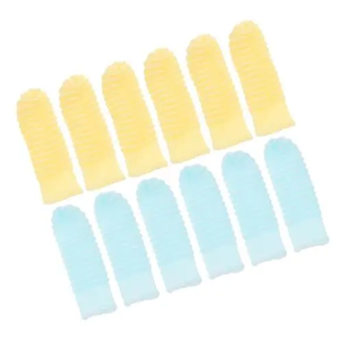Produktbild: YARNOW 12st Hundezahnbürste Zahnbürste Für Hunde Katzenzahnbürste Welpenzahnbürste Für Kleine Hunde Katzenbürste Hunde Zahnbürste Hund Zahnbürste Finger Hund Finger Zahnbürste Polyester