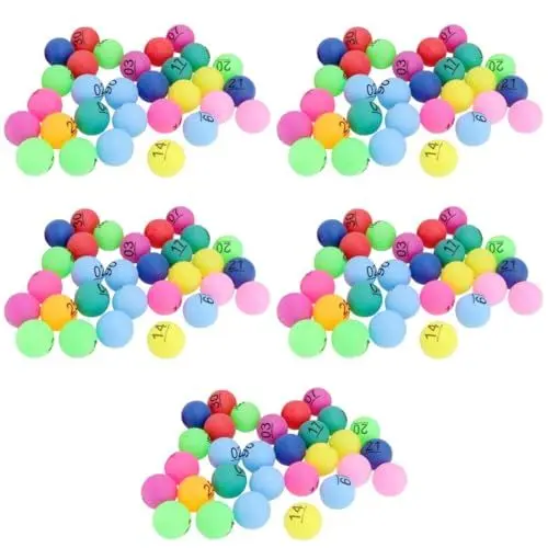 Produktbild: YARNOW 150 Stück 1 Lotteriekugel kleine nummerierte Tombolakugeln Zahlen der Bingokugeln tischtennisplatten Tischtennis bälle Tombola Ziehball Bälle Spiel Schüttgut einstellen Zahlenball