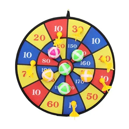Produktbild: YARNOW 1Satz Dartboard Set Mit Flocking Dartscheibe Für Erwachsene Spaß Für Im Freien Für Dartspiele Und Freizeitaktivitäten Bälle Dartspitzen
