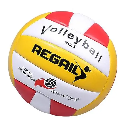 Produktbild: YARNOW Weiche Luftdichte Volleyballbälle in Rot Standardgröße für Ihre Volleyballfähigkeiten Bei Spielen