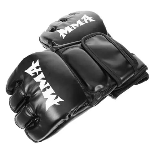 Produktbild: YARNOW 1 Paar Box-Sparring-Handschuhe UFC-Handschuhe Boxhandschuhe Schwarze Handschuhe Boxzubehör Kickbox-Handschuhe Erwachsener Trainingshandschuhe Ausrüstung Sandsack Mann Boxsack Pu