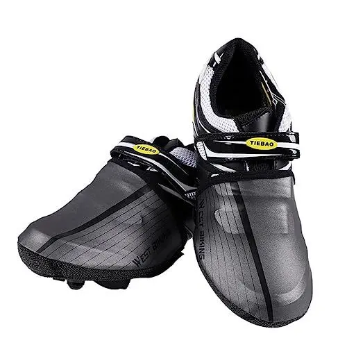 Produktbild: YARNOW 1 Paar wasserdichte Überschuhe Winddichte Zehenwärmer Radschuhe Zehenabdeckungen rutschfeste Stiefelabdeckung Wiederverwendbare Überschuhe Schuhspitzenwärmer Schuhschutz Sport