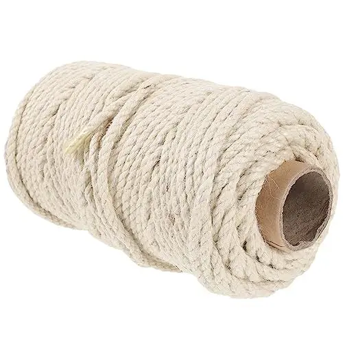 Produktbild: YARNOW 1 Rolle Kletterseil Für Katzen Kratzseil Für Katzen Ersatzteile Für Kratzbäume DIY Katzenkratzseil Multifunktionales Kratzseil Katzenzubehör Kürzbares Kratzbaumseil Weiß Sisalseil