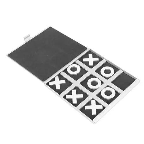 Produktbild: YARNOW 1 Satz Aluminium Spielset für Interaktives Eltern Junge Mädchen Tragbar für Reisen Pädagogisches Fördert Geschicklichkeit und Fingerfertigkeit Silberne und Schwarze Ausführung