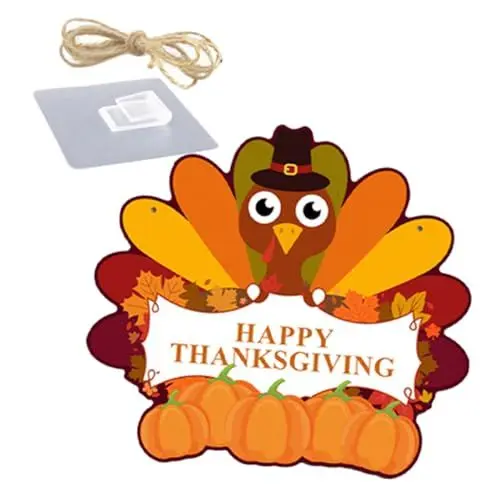 Produktbild: YARNOW 1 Satz Danksagungsschild Für Die Haustür Thanksgiving-themenschild Türschild Im Herbst Ornamente Zeichen Thanksgiving-wandtafel Fallen Veranda Hängen Frohes Holz Drinnen Belohnung