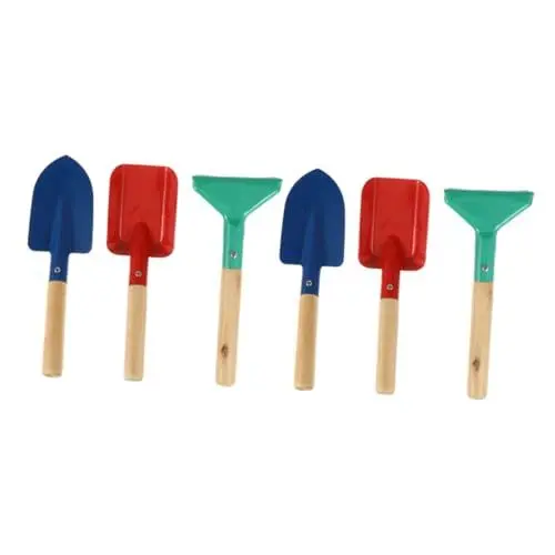 Produktbild: YARNOW 1 Satz Gartenwerkzeug-Set Kinderwerkzeuge Kleine Sandschaufel Sandkastenspielzeug Für Den Strand Mini-rechen Hof Spielzeug Outdoor-gartenwerkzeug Kinder Graben Werkzeuge Holzgriff