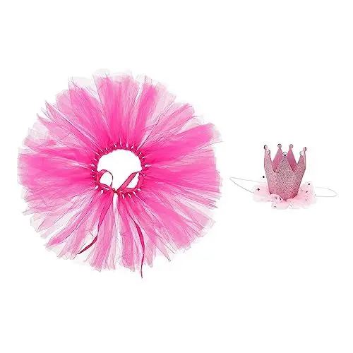 Produktbild: YARNOW 1 Satz Partykleidung für Hunde Haustierkleid Hund Katze lustiger Mantel Hundekleidung für Partys Hundekostüme für besondere Anlässe Party-Hundekleid Hund Tuch Gittergewebe rot