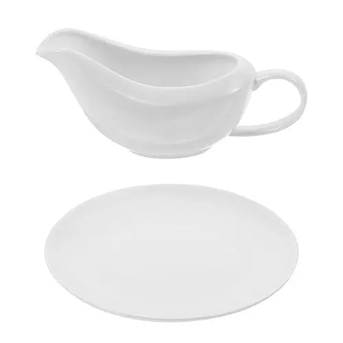 Produktbild: YARNOW Soßenboot-Set Keramik-soßentöpfe Weiße Servierschalen