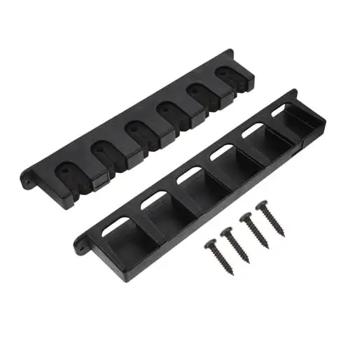 Produktbild: YARNOW Angelrutenhalter Wandmontage Rack 6-loch Kunststoff Angelruten Display Rack für Zuhause