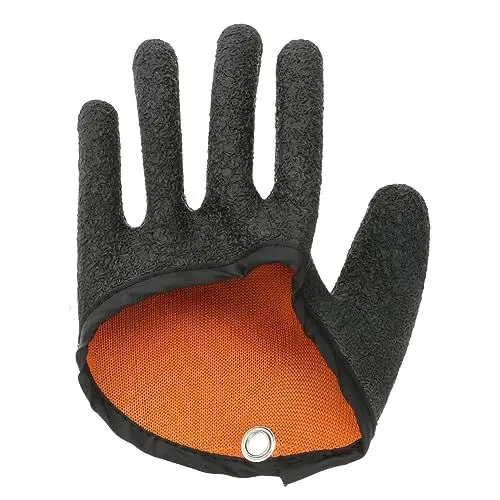 Produktbild: YARNOW Handschuhe Zum Fischfangen Keine Angel-schutzhandschuhe 1 Stück Gewebter Handschuh Aus Pe-Faden – Fischgräte Bequem Für Aktivitäten Schwarz Links Zufällige Farbe