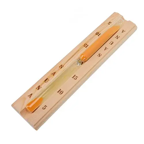Produktbild: YARNOW 1stk Chronograph Sanduhr 15 Minuten Wandsanduhr Sanduhr Aus Holz Dekorative Sanduhr Rotierende Sauna-Sanduhr Holzsaunatimer Sauna-Sanduhr-Timer Hölzern Pulver Sanduhr-Sand