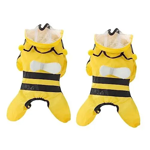 Produktbild: YARNOW 2 STK Regenmantel für Haustiere Hunde-regencape hunderegencape Regenponcho für Haustiere Haustier Regen Slicker wimperntusche Welpe Regenjacke für Hunde Hundeponcho Hündchen Stoff