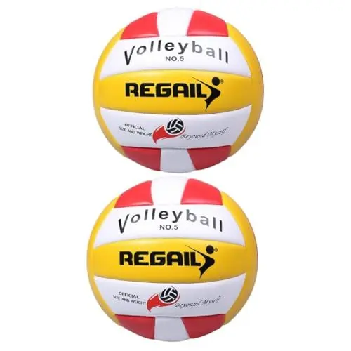 Produktbild: YARNOW 2 STK Volleyball Trainieren Sportlicher Volleyball Indoor-Volleyball Volleyballbälle Großer Volleyball Beach-Volleyball Outdoor-Volleyball Pu-Volleyball Fußball Strand