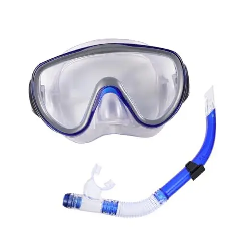 Produktbild: YARNOW 2 Sätze Tauchausrüstung Kinder Schwimmbrille Tauchermaske Schnorchelausrüstung Für Kinder Anzug Für Kinder Blauer Anzug Für Männer Kinderanzüge PVC Luftröhre Mann Taucherbrille