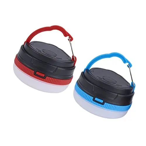 Produktbild: YARNOW 2 Stk Batterien Nicht Enthalten Campinglampe Mit Lampenschirm Leichte Campinglampe Led-campinglampe Arbeitslicht Zeltlampe Im Freien Bootsausrüstung Leuchter Draussen