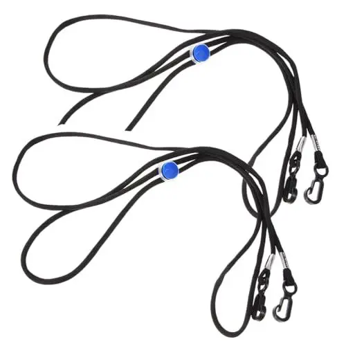 Produktbild: YARNOW 2 Stück Elastische Fäustling-Clips Kinder-Handschuh-Clips Handschuh-Lanyards Fäustling-Halter Schnur-Befestigungsgurte Anschlüsse Schwarz