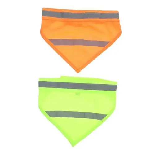 Produktbild: YARNOW Modischer Reflektierender Hundeschal 2-teiliges Haustier-Bandana Mit Verstellbarer Halsbekleidung Für