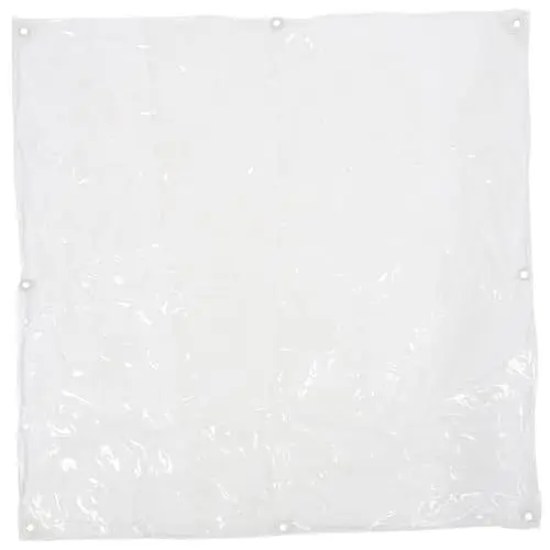 Produktbild: YARNOW 2st Faltmarkise Leichte Plane Gewächshausplane Zeltplane Für Unter Dem Zelt Planen Für Camping Zeltabdeckung Aus Kunststoff Outdoor-planen Klares Zelt PVC Schutz Großer Regenschirm
