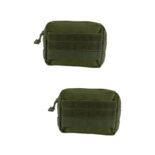 Produktbild: YARNOW 2st Handyhüllen Wannen Telefon Hüftgurt Weiße Fingerlose Handschuhe Gürtel Metall Fälle Camping Nylontasche Gummi Outdoor-hüfttasche Handytasche Gadget-Tasche Abgeschlossen Roller