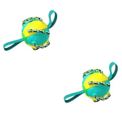 Produktbild: YARNOW 2st Hund Spielzeug Interaktives Spielzeug Für Hunde Kauspielzeug Haustier-apportierspielzeug Wurfspielzeug Für Haustiere Outdoor-spielsets UFO Frisbeescheibe Draussen Abs