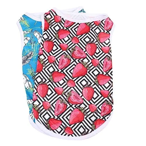 Produktbild: YARNOW 2stücke Komfortable Hund Shirts Tragbare Haustier Kleidung Dekorative Welpen Kleidung Haustier Accessoire