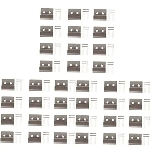 Produktbild: YARNOW 36 Sets Halter Klemme Wand Plakatbefestigung Mit Haken Rahmen Für Aufbewahrung Lochklammern Clipbefestigung Aufhängeschrauben Aufhängercode Heimbefestigung Display Bildtafel