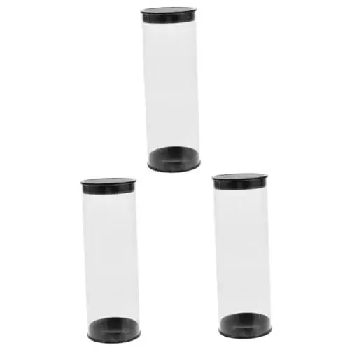 Produktbild: YARNOW 3Er-Box Golfball Aufbewahrung Transparente Golfballröhre Golfball Verpackung Golfball Schaufenster Golfball Präsentation Golfbedarf Golfkoffer Golf-Displayhalter Golfballetui PVC