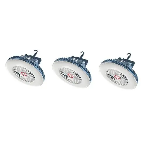 Produktbild: YARNOW 3St Campingbeleuchtung led ligts led-light terassenlampe heitlüfter ausenlampen LED light Tent light zeltlampe zeltleuchte Batterie Laterne Zelt Lichter Lagerfeuer Abs