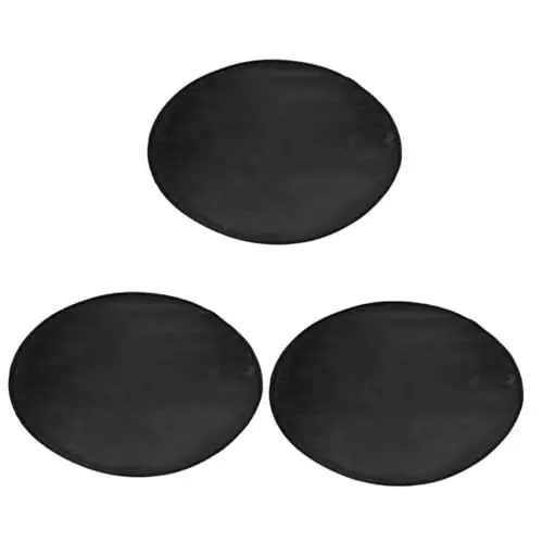 Produktbild: YARNOW 3St Feuerschale fußbodenmatte Grill bodenschutzmatte Grill Matte fire mat Feuerstellenmatte Holzbrenner bequemes feuerfestes Kissen Grillmatten für den Außengrill Silikon Black