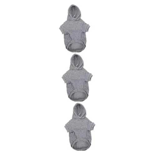 Produktbild: YARNOW 3St Haustier-Hoodie Haustierbekleidung Hunde-Hoodies für große Hunde Polyester-Haustier großer Hunde-Hoodie Winter-Hunde-Hoodie Modejacke Haustierzubehör bequemer Hunde-Hoodie Grey