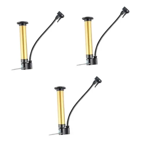 Produktbild: YARNOW 3stücke Mini Hochdruck Fahrradluftpumpe Tragbare Handpumpe Für Effizientes Aufpumpen Von Reifen Und Sportbällen Leicht Und Langlebig Für Unterwegs