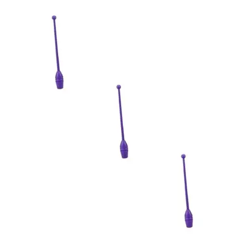 Produktbild: YARNOW 3 Paare Lockt Das Meeresangeln Gurt Für Picknickdecke Tanzbänder Künstlerisches Tanzen Gymnastik-Training Turnstangen Für Kinder Zauberstäbe Violett Mehrfarbig Fitness Instrument