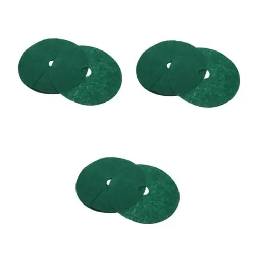 Produktbild: YARNOW 3 Sätze 3 Sets Garten Bodentuch Für Pflanzen Vlies Baummulch Wurzelbarriere Wiederverwendbare Wurzelmulch Unterlage Mulchring Für Bäume Baummatte Vliesstoff 10 Stück * 3