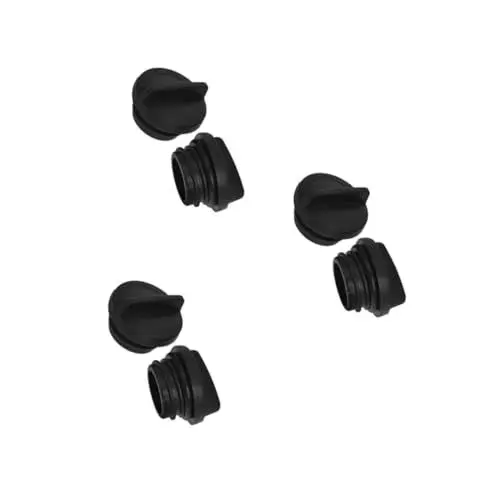 Produktbild: YARNOW 3 Sätze Abdeckung Für Sonnenschirmständer Schirmständerdeckel Sonnenschirmständerkappe Lochring Für Tischschirme Schirmkegelkeil Baldachin-basisschutz Black Plastik 2 Stück * 3
