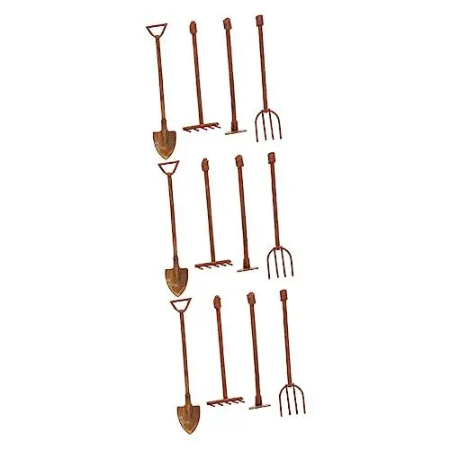 Produktbild: YARNOW 3 Sätze Beunruhigte Mini-Tools Schaufeln Zum Pflanzen Von Blumen Mini-Werkzeuge Für Mini-Garten Mini-gartenzubehör Kleines Gartengerät Legierung Kleine Werkzeuge Puppenhaus Kind